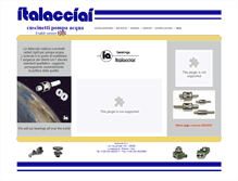 Tablet Screenshot of italacciaibearings.com